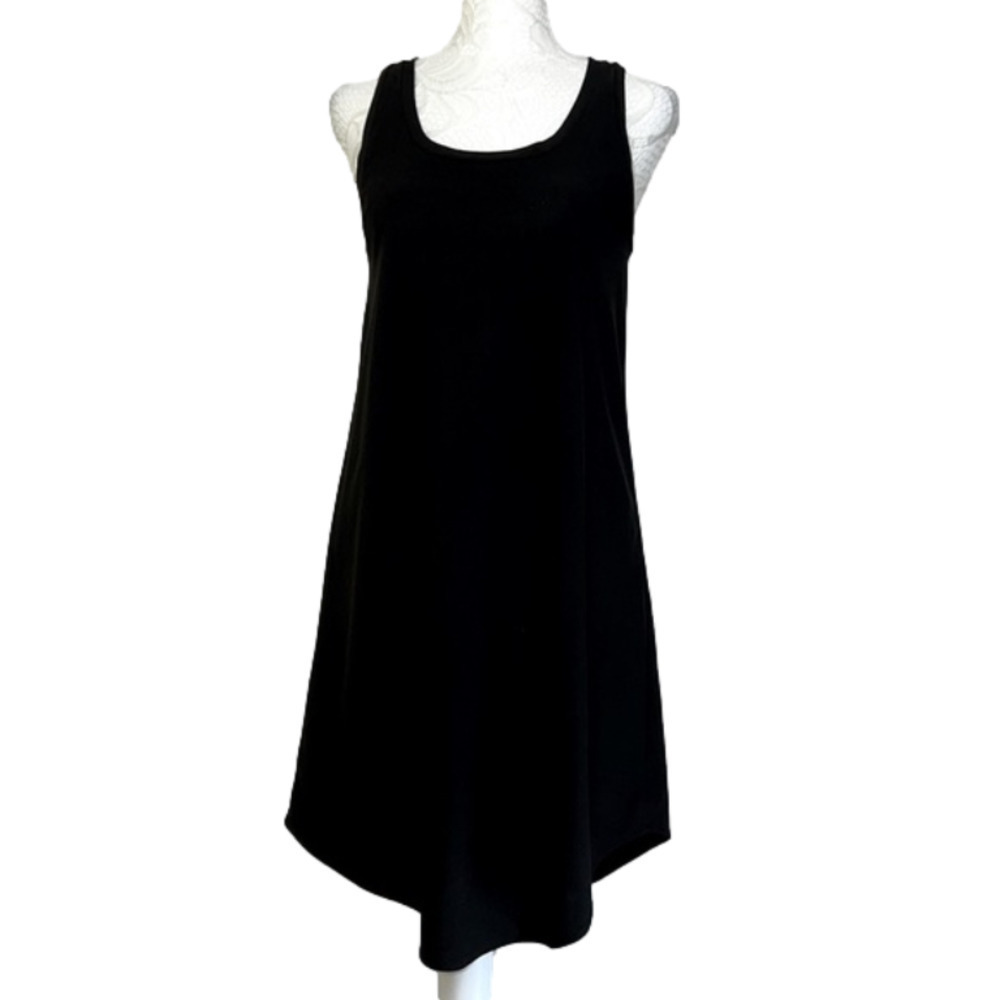 Leith Nordstrom Black Racer Back Scoop Neck Tank Dress - Size XS